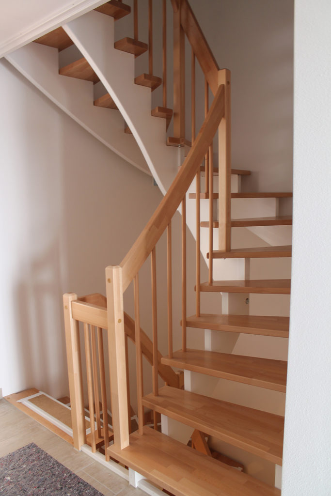 semicircular wooden staircase shape by Roetzer